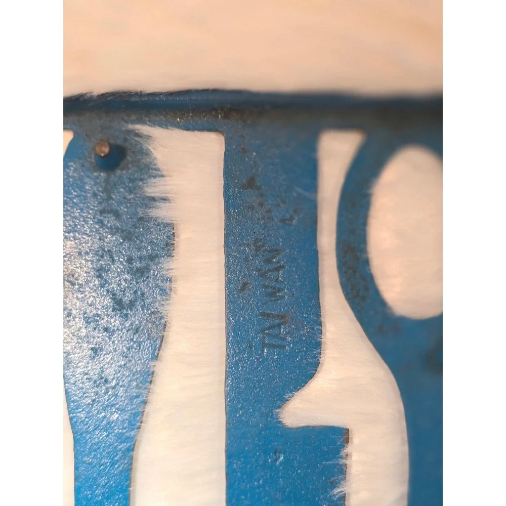 Vintage Blue Metal Cutlery Silhouette Wall Art‎ - Spoon Knife Fork Kitchen Decor